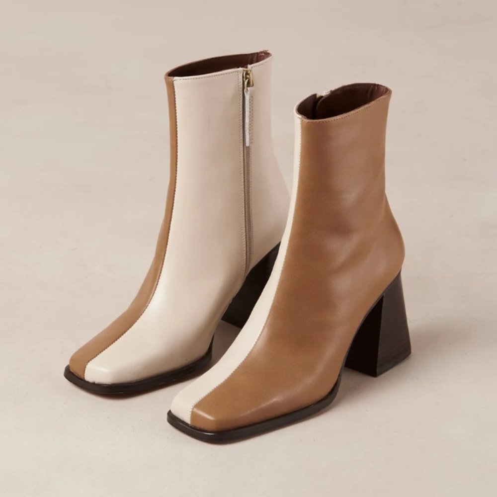 Alohas South Bicolor Boots - Brown/Beige